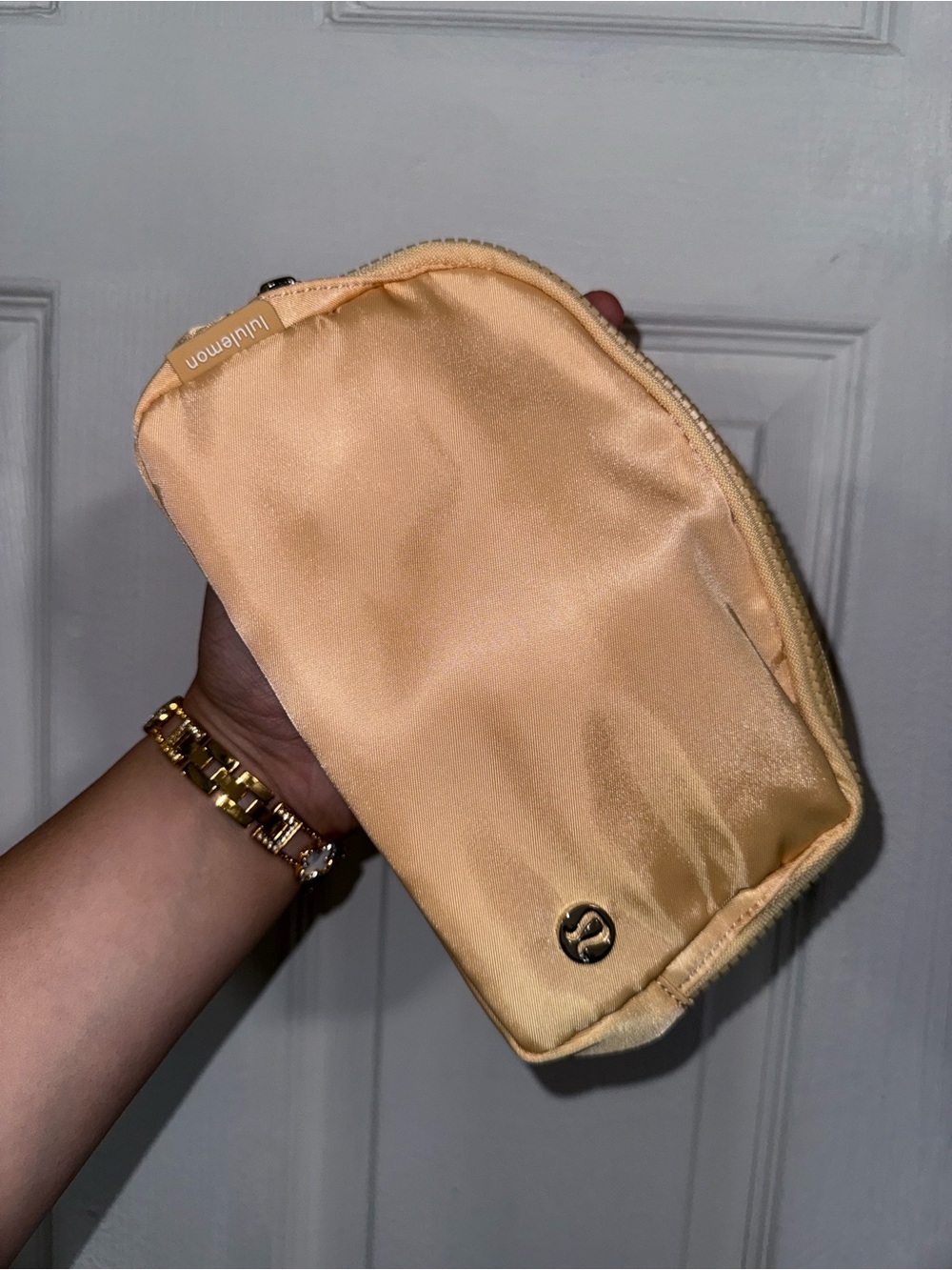 lululemon athletica Satin Cosmetic Pouch — Peachy Beige